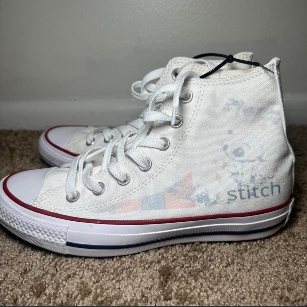 Disney Converse Stitch High-Top Shoes - White - Picture 2 of 6